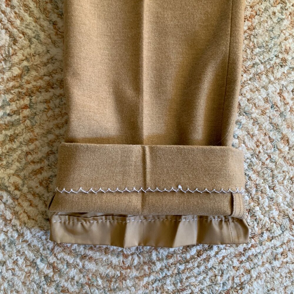 VINTAGE 90s RALPH by Ralph Lauren Wool Wide Leg Trousers Women's Size 8 RARE - Picture 11 of 11